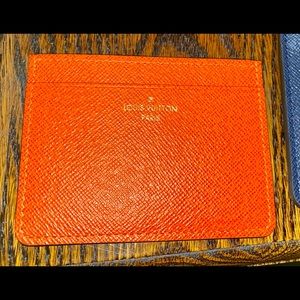 Louis Vuitton Jeanne~Orange Card case insert ONLY